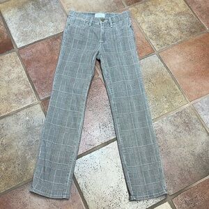 Frame houndstooth plaits Le High Straight jeans size 24